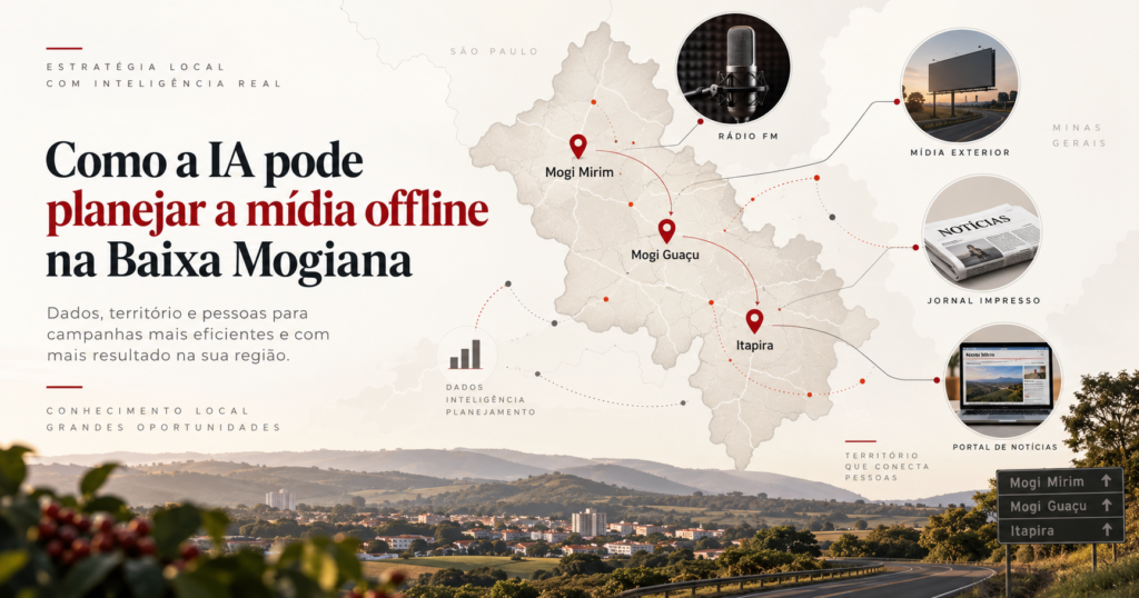 Inteligência artificial aplicada ao plano de mídia offline em Mogi Mirim, Mogi Guaçu e Itapira